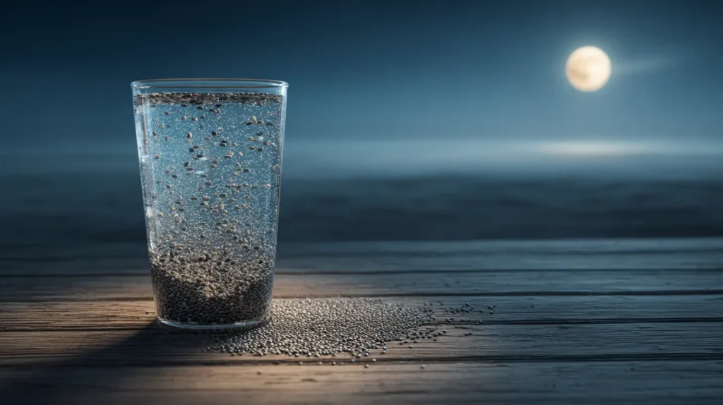agua con chía en la noche beneficios