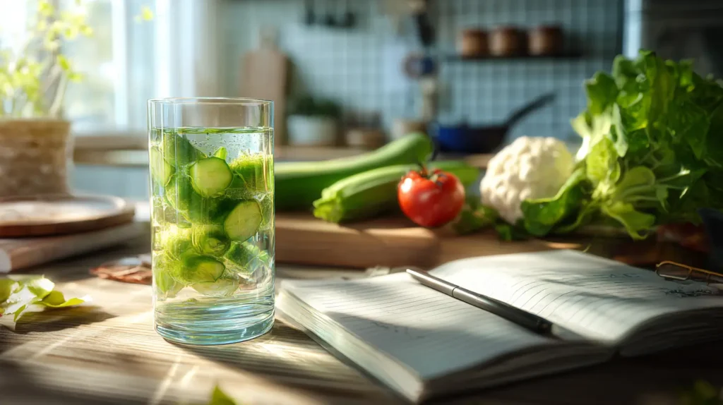 agua de okra para bajar de peso dentro de rutina saludable