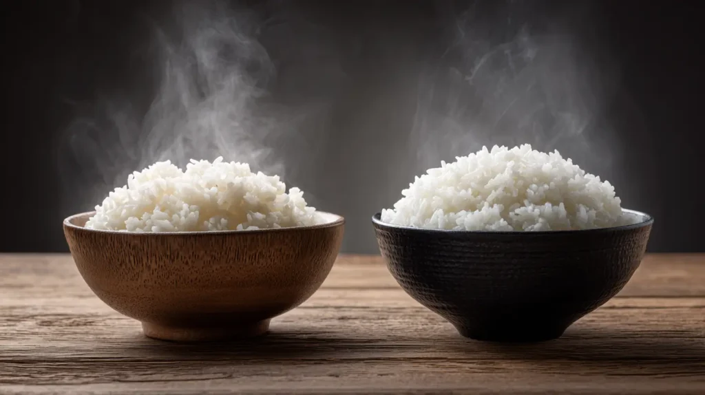 arroz frío calorías comparadas con arroz caliente