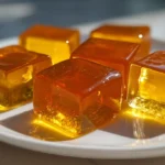 cómo se prepara la gelatina coreana en cubos transparentes