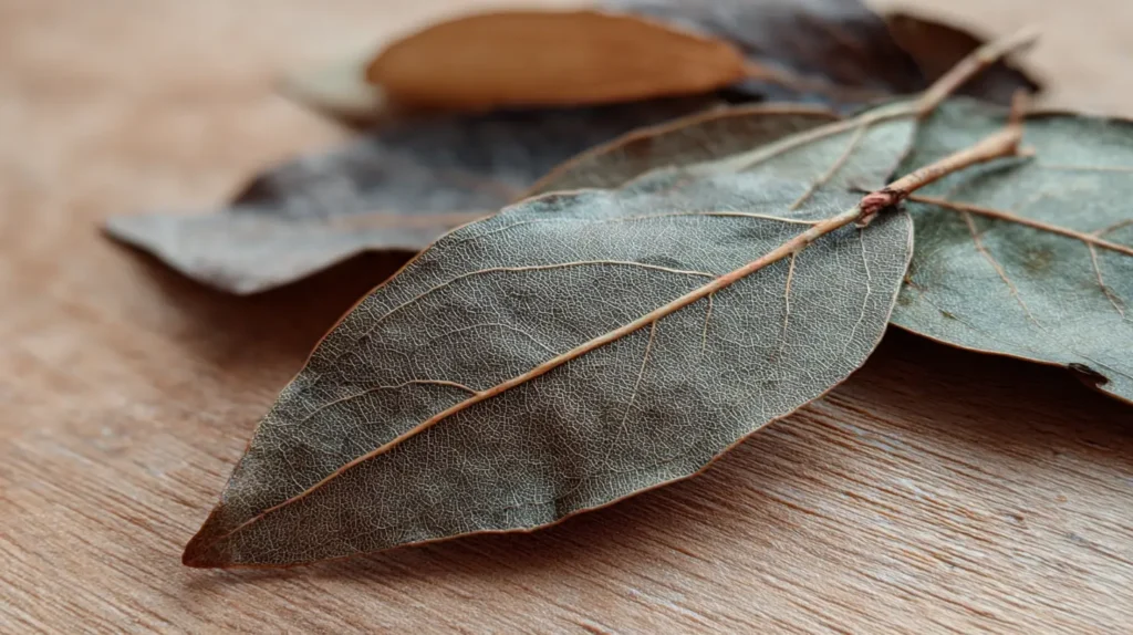 Hoja de laurel digestión utilizada para preparar infusión