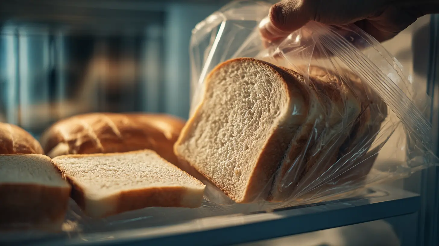 por qué congelan el pan guardado en bolsa dentro del congelador