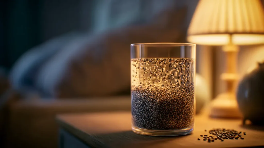 semillas de chía en la noche antes de dormir