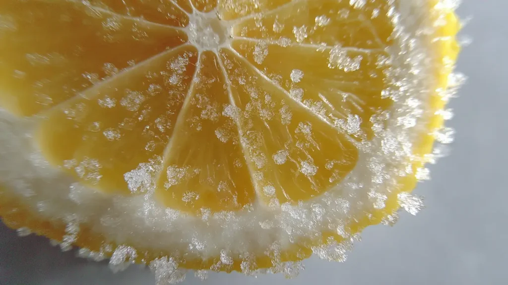 textura del limón congelado beneficios visibles