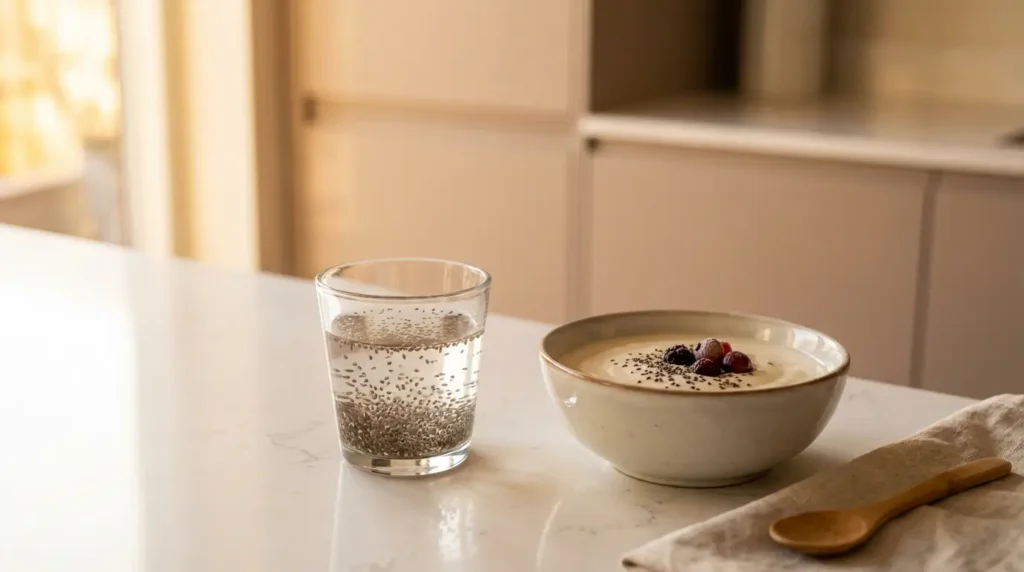 chia en la noche antes de dormir